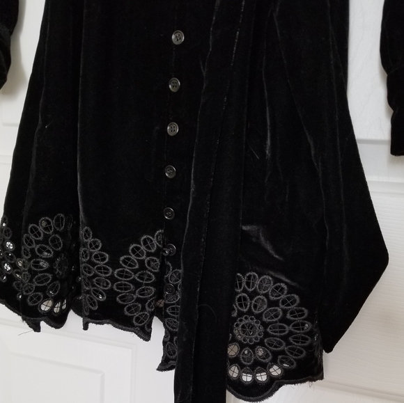 ZARA black velvet dress - Picture 5 of 7